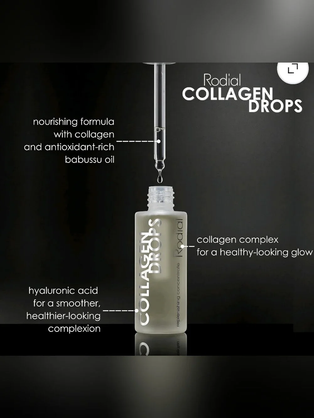 Rodial Collagen Drops Serum - 1oz NIB